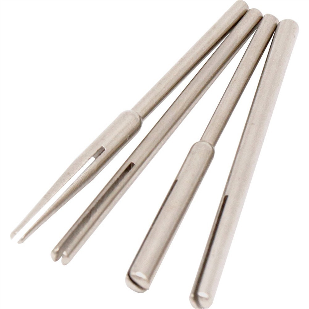 12x 2.35/3.0mm Sandpaper Abrasive Straight Split Mandrels Clip Type Rotary Tool