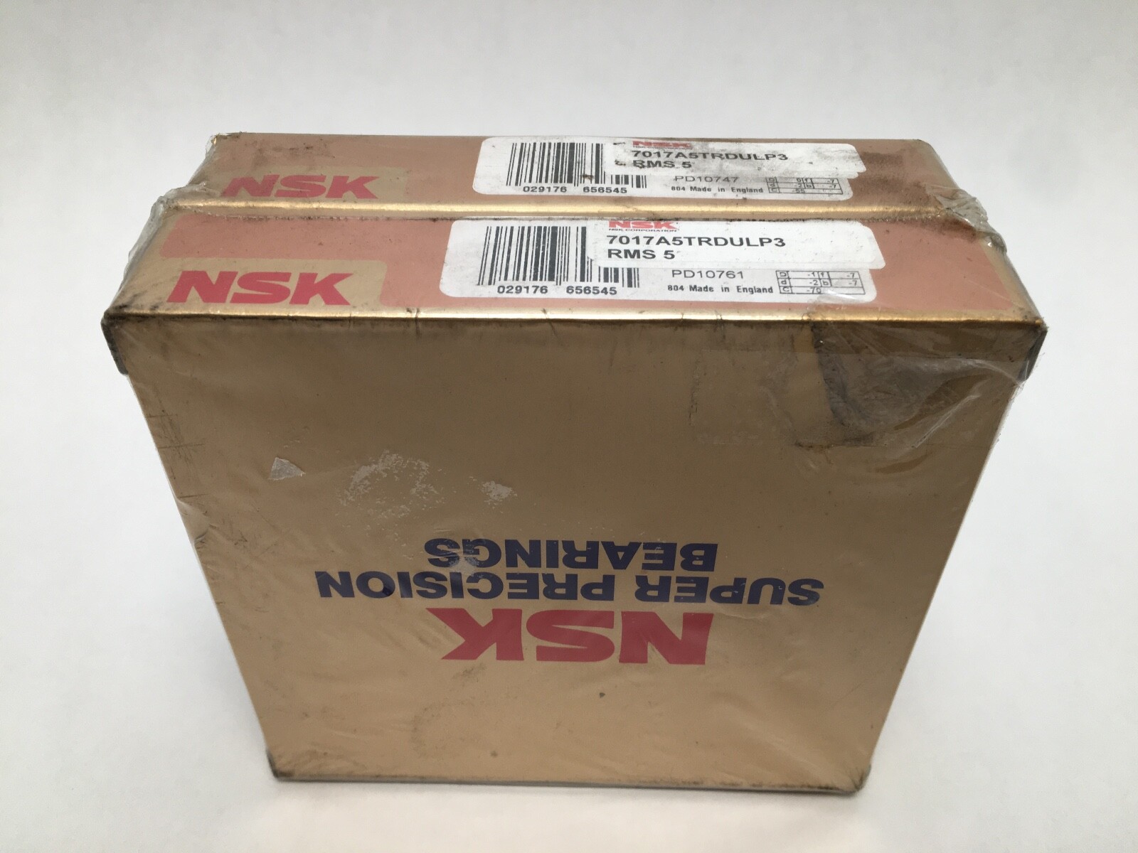 NSK 7017A5TRDULP3 Bearing 85x130x22 mm 7017-A5TR-DUL-P3 RMS5 ABEC5 England 2 pcs