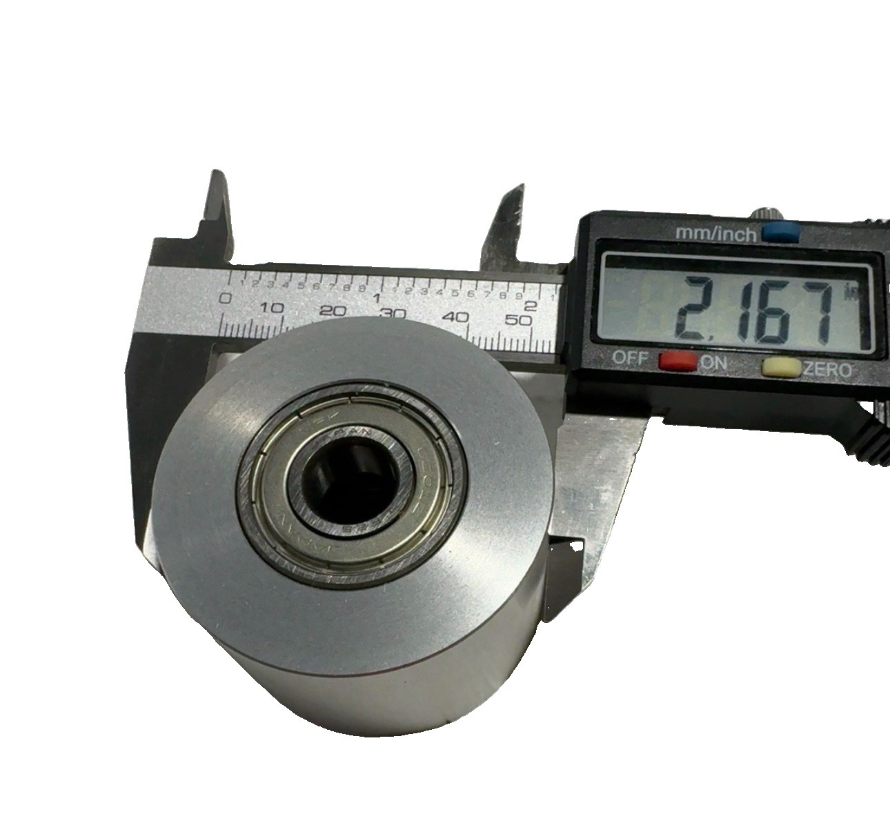 Aluminum Idler Roller 55mm OD x 37mm Wide w/ 6201Z Bearing (12mm Bore) New
