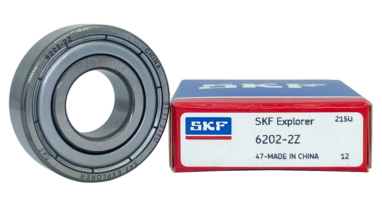 2PACK SKF 6202-2Z 15X35X11MM Double Metal Seal Bearings 6202-2Z 6202ZZ