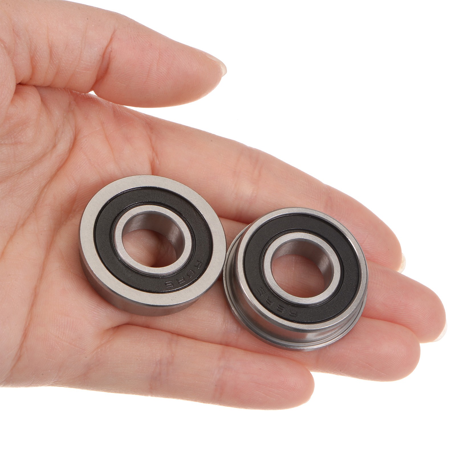 1/2″x1-1/8″x5/16″ FR8-2RS Flanged Ball Bearing Double Sealed Bearings,10pcs