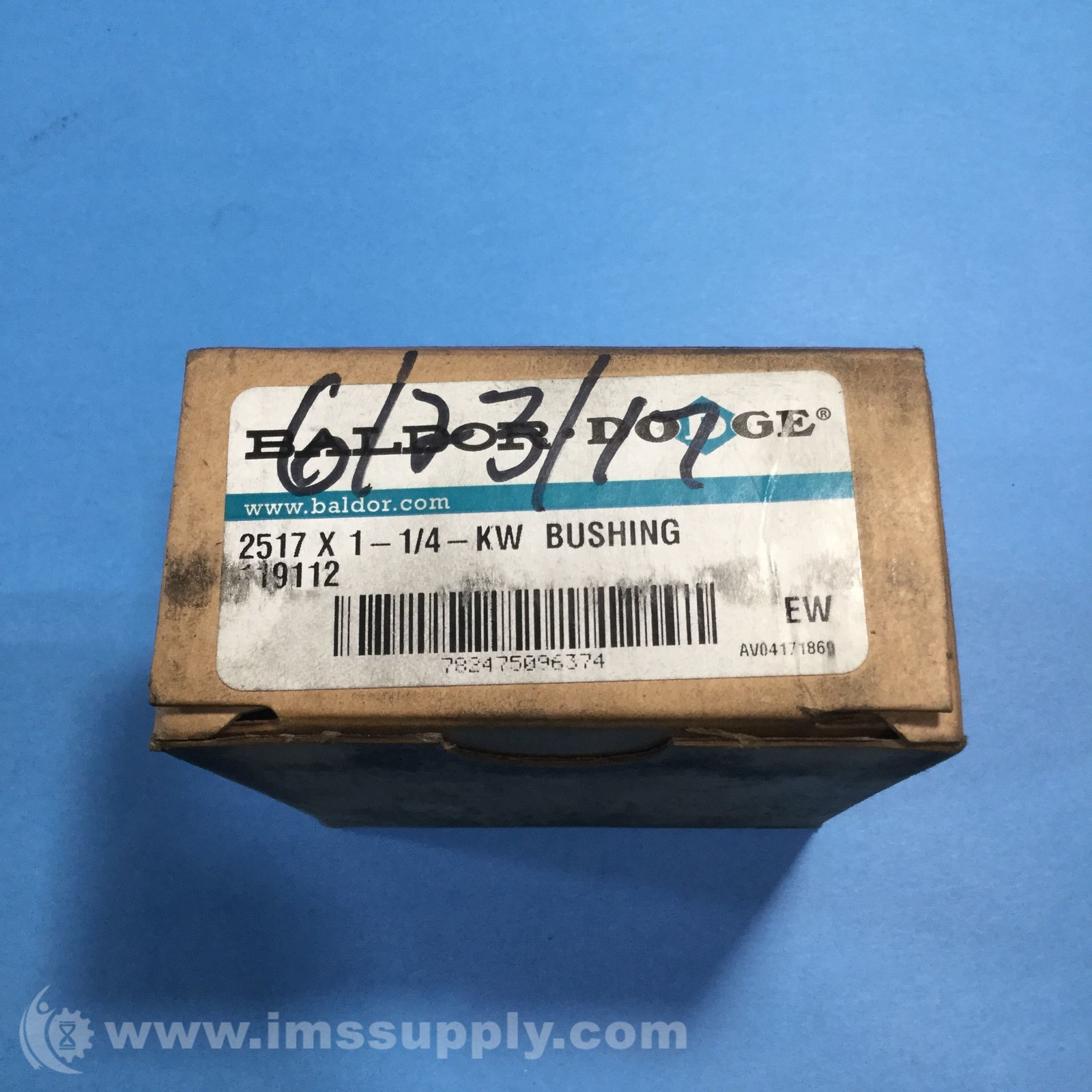Baldor 119112 Taper-Lock Bushing, 2517 Series, 1.2500 inch Bore FNOB