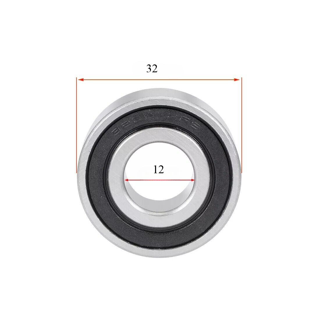 3201-2RS Angular Contact Ball Bearing Sealed Bearings 5201-2RS, 12x32x15.9mm