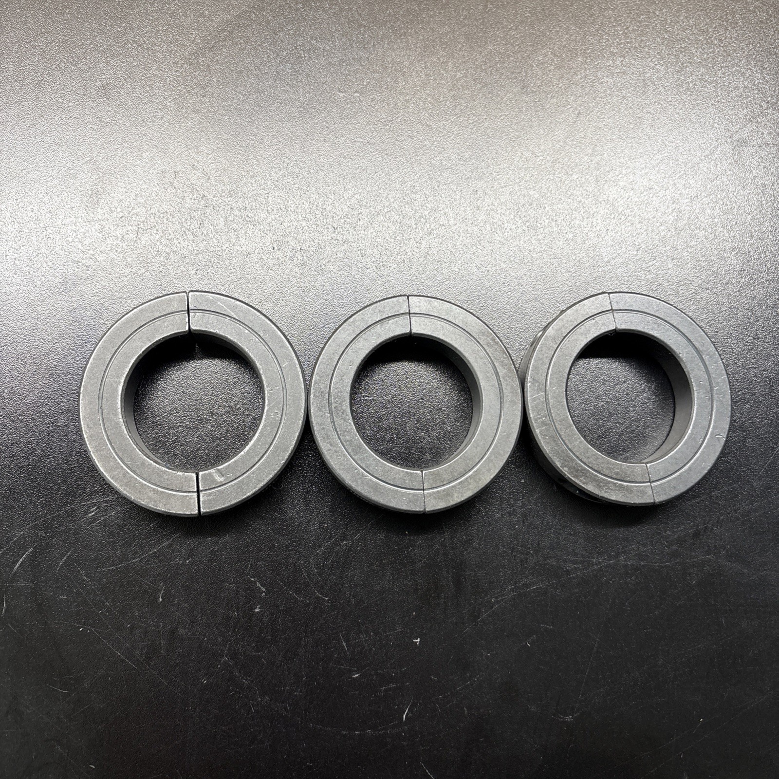 Dayton CCI502SH 1/2 Double Heavy Split Shaft Collar Black Oxide 3 Pack