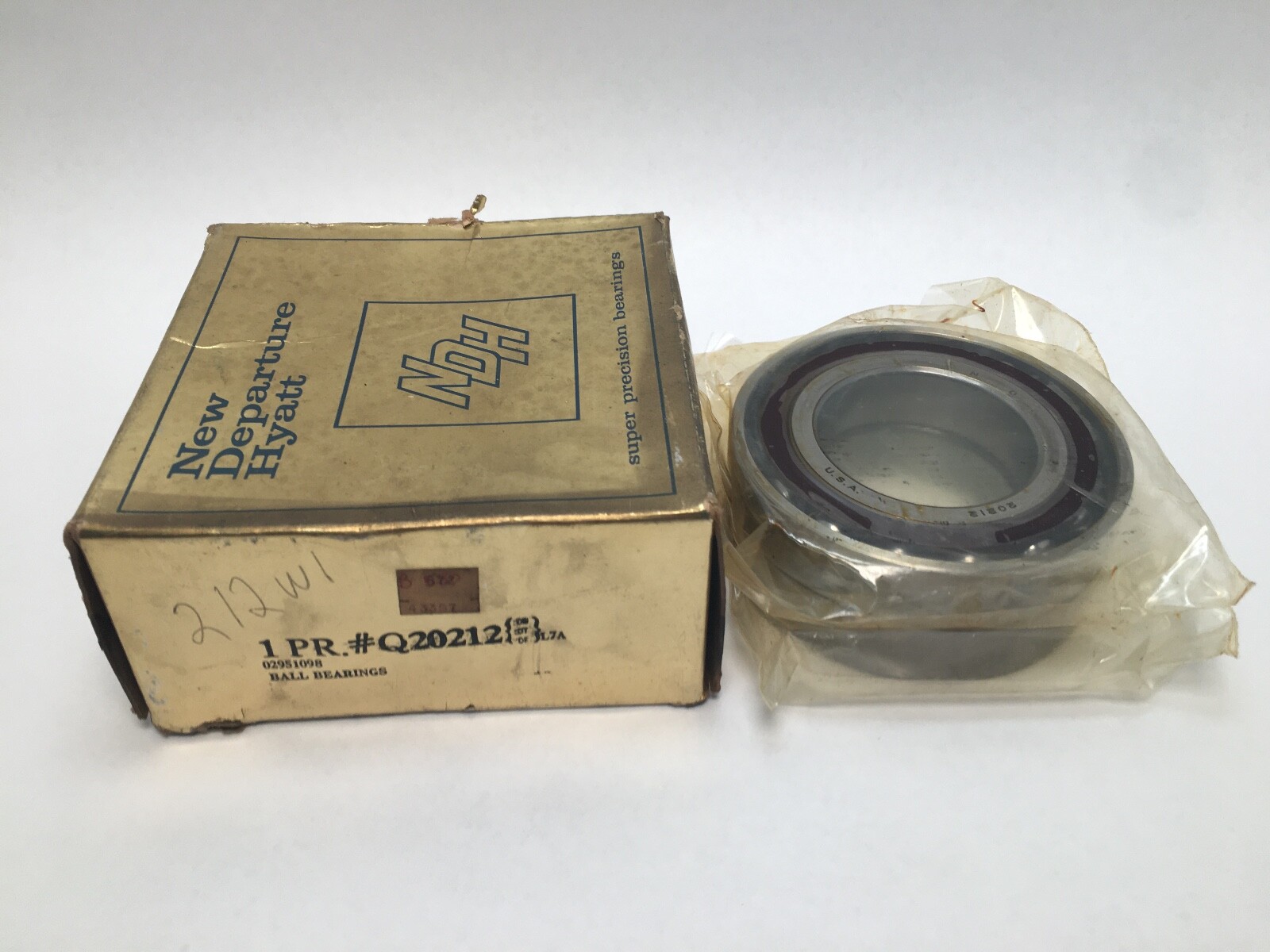 NDH Q20212DTL7 Angular Bearing 60x110x22 mm Q20212 DTL7 7212 212 ABEC7 USA Set