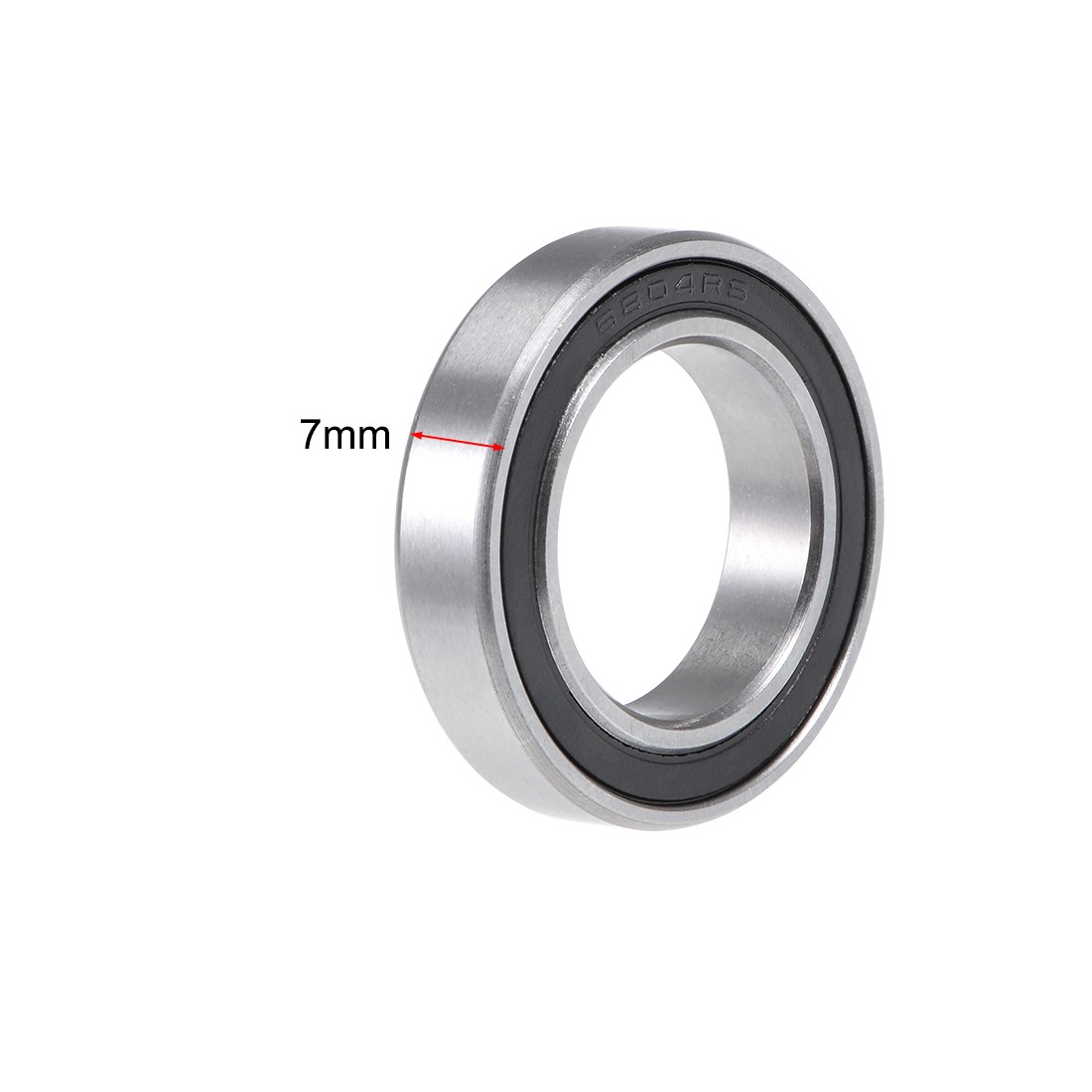 6804-2RS Deep Groove Ball Bearing 20x32x7mm Double Sealed Chrome Steel Z2, 2X