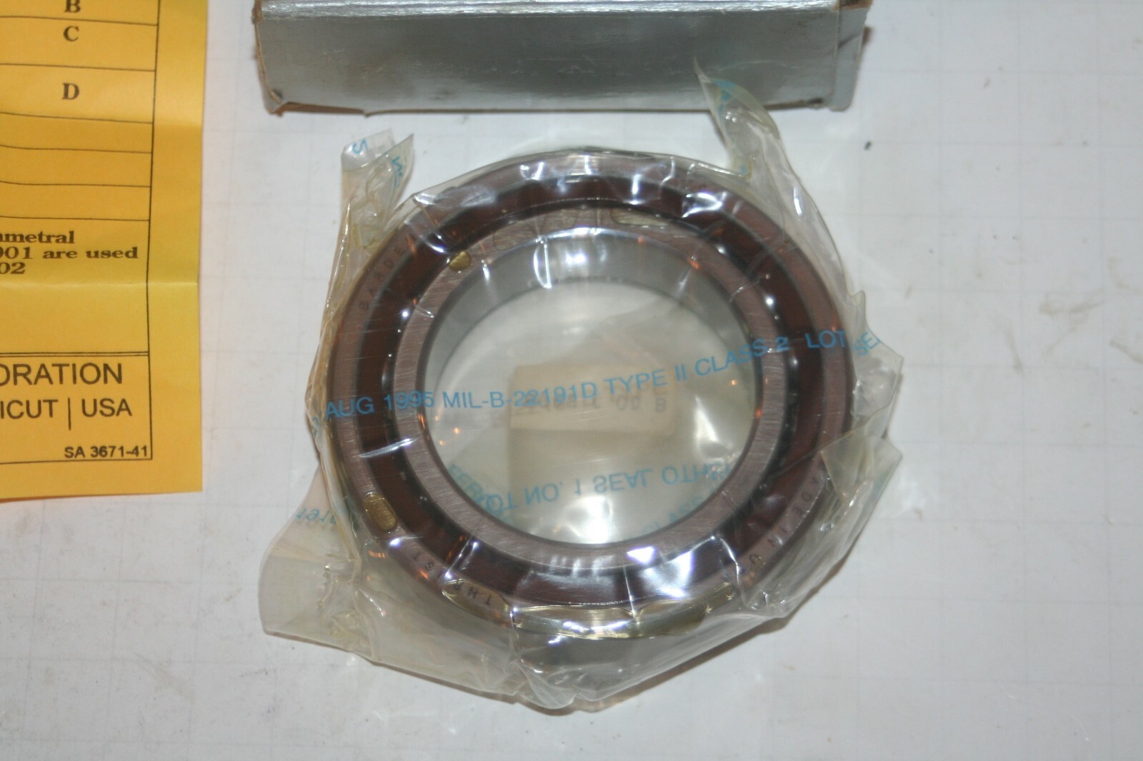 BARDEN 110H 0-9 Precision Angular Contact Bearing 110-H * NEW *