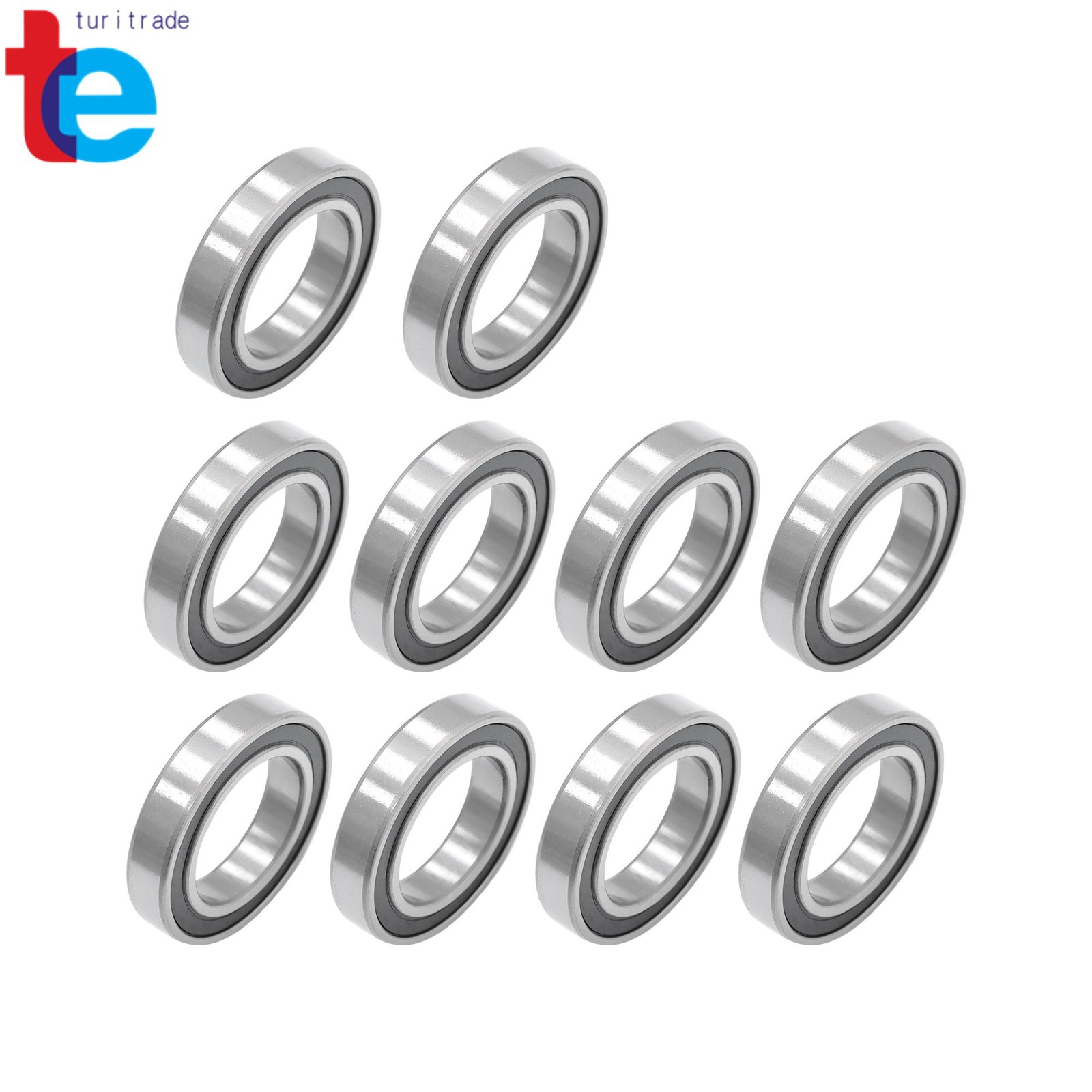 10pcs 6010-2RS Sealed Ball Bearings 50mm x80mm x16mm Double Sealed