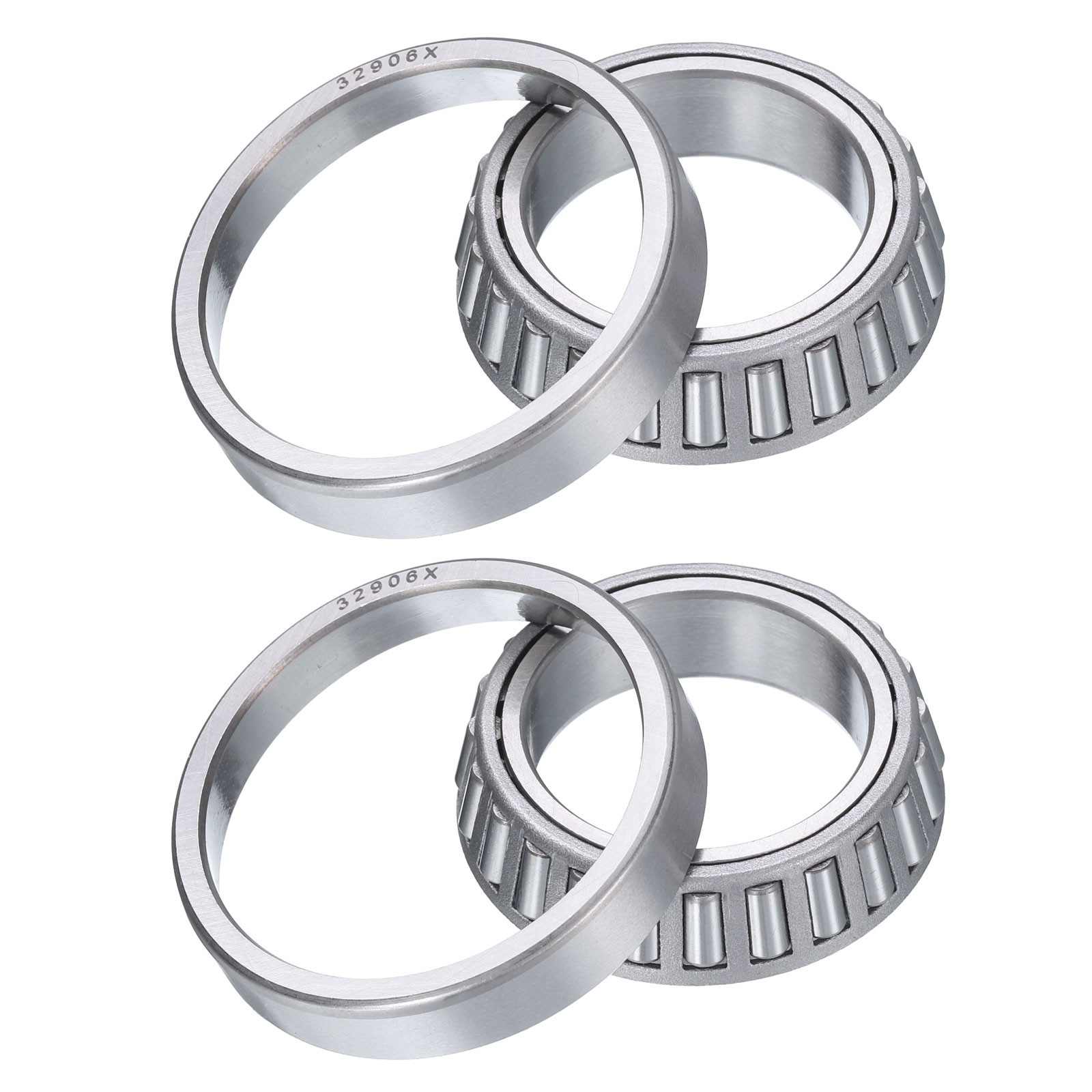 2pcs 32906X Tapered Roller Bearing Cone and Cup 30mm Bore x 47mm OD