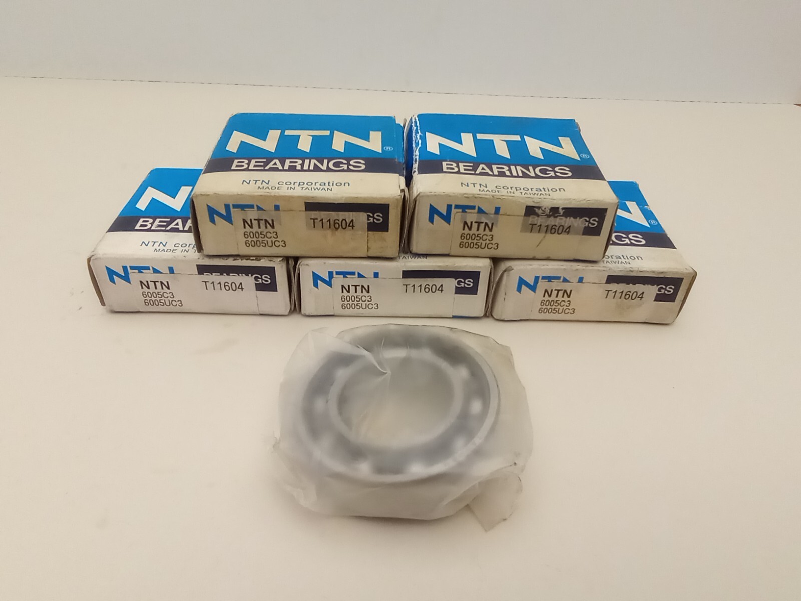 NTN 6005C3 Radial Ball Bearing 25 mm ID 47 mm OD 12 mm Width Open (Pack of 5)