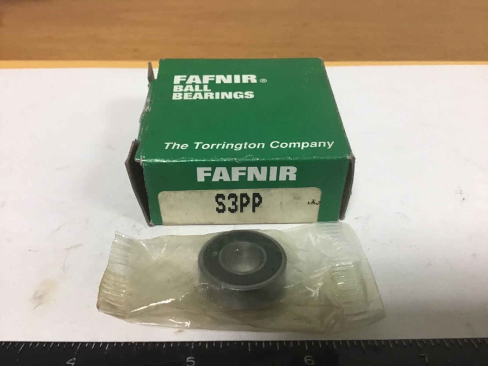 New Fafnir S3PP Deep Groove Bearing, 0.375″ ID, 0.875″ OD, 0.281″ Width