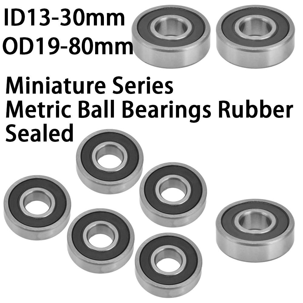2RS Miniature Series Metric Ball Bearings Rubber Sealed Fast Posrt ID13-30mm