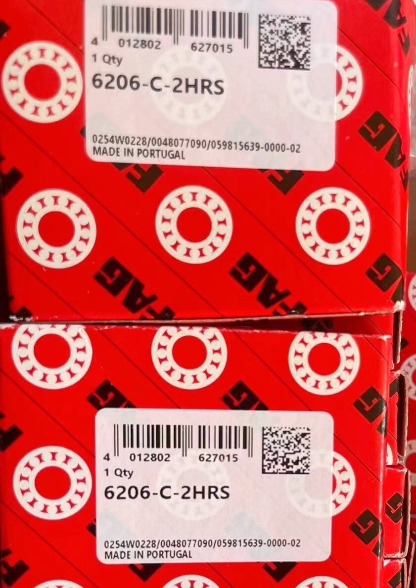 1PC FAG 6206-C-2HRS Deep Groove Ball Bearing
