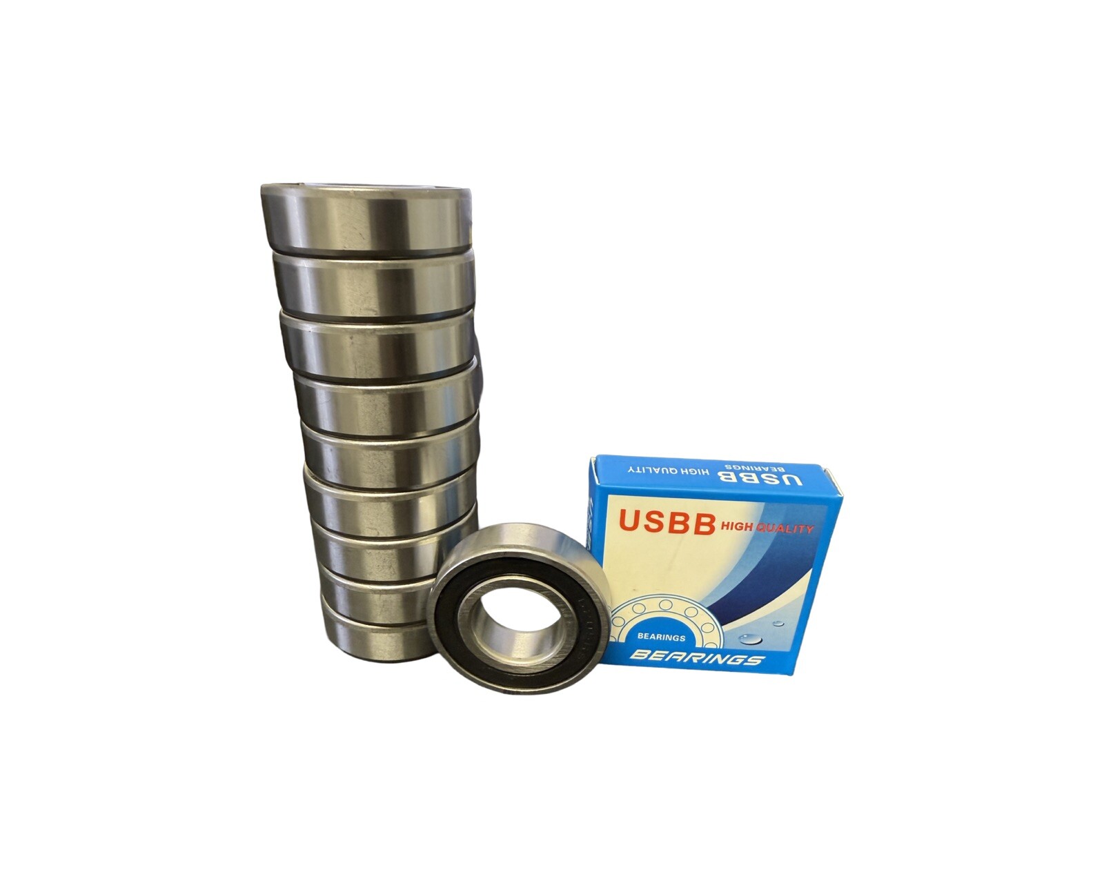 (10) 6201-2RS-8 Premium Ball Bearings C3 EMQ .500″ (12.7)x32x10mm 6201 2rs