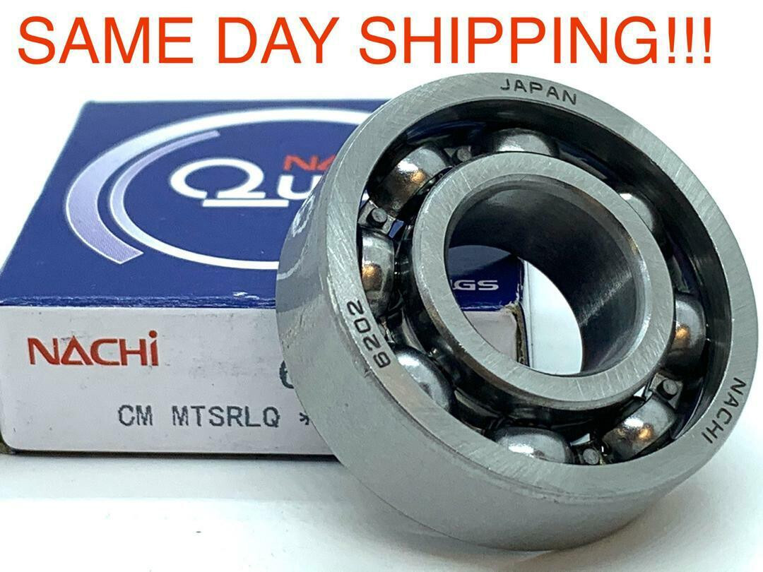 NACHI 6202 C3 DEEP GROOVE BALL BEARING, OPEN TYPE, NO SEALS 15x35x11mm