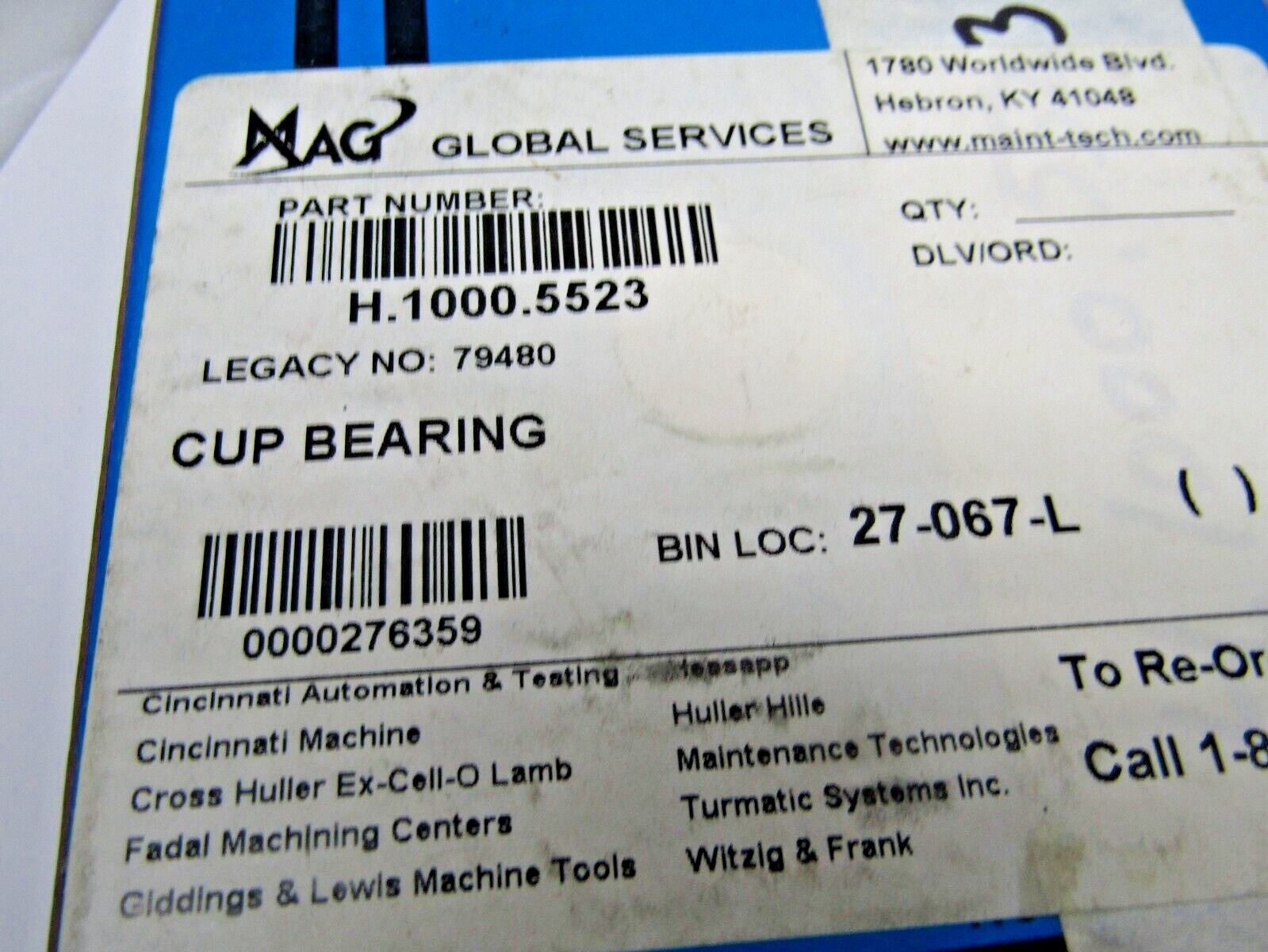 Timken 382-B -30000 *3 Class 3 Prec. Flanged Tapered Roller Bearing Cup 79480
