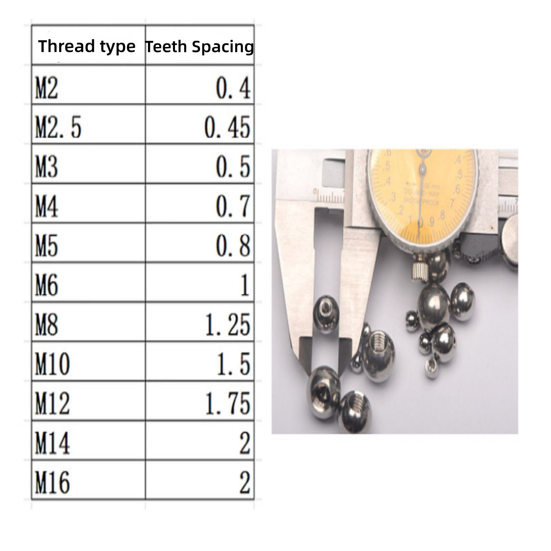 5Pcs Solid Stainless Steel Half-Hole Balls Dia 20mm With M10 Thread Hole Ball