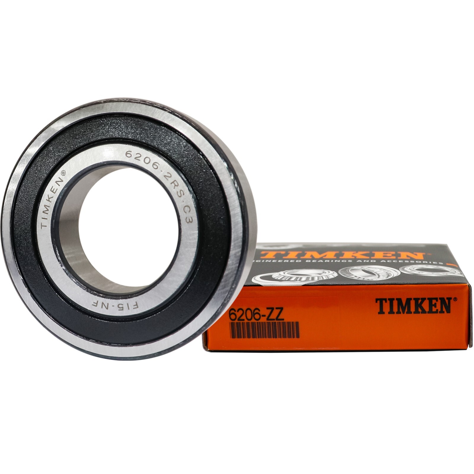 2PACK TIMKEN 6206-2RS C3 30X62X16MM Double Rubber Seal Bearings 6206RSC3