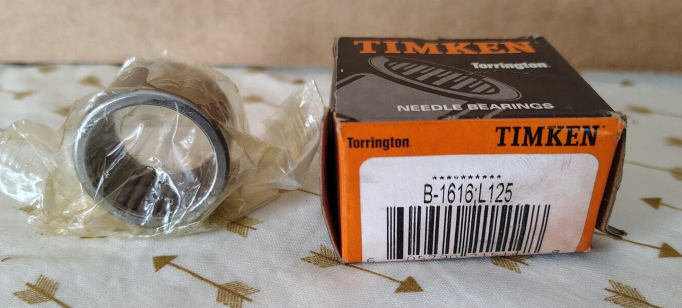 TIMKEN B1616 Needle Roller Bearing 1×1-1/4×1″ B-1616 USA – NIB