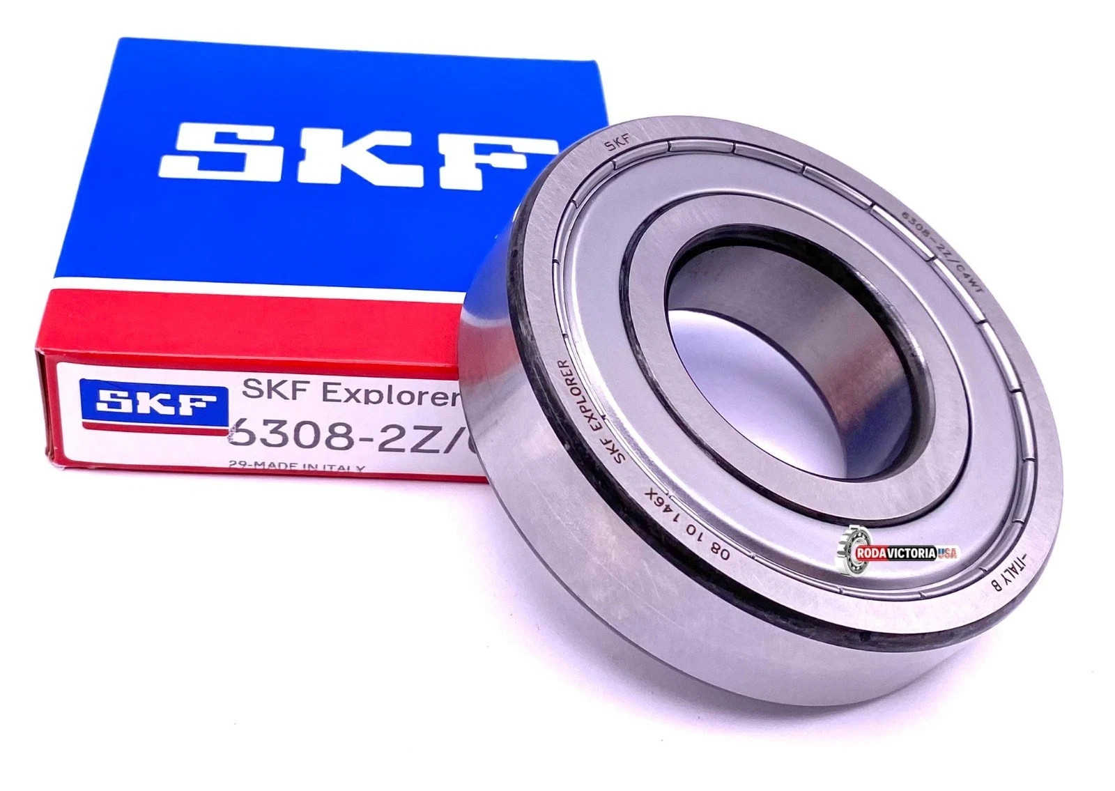 SKF Italy 6308 ZZ C4 WT Deep Groove Ball Bearing, Metal Shielded 40x90x23 mm