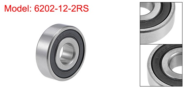 ONE 6202-12-2RS Deep Groove Ball Bearing Sealed Chrome Steel Bearings Universal