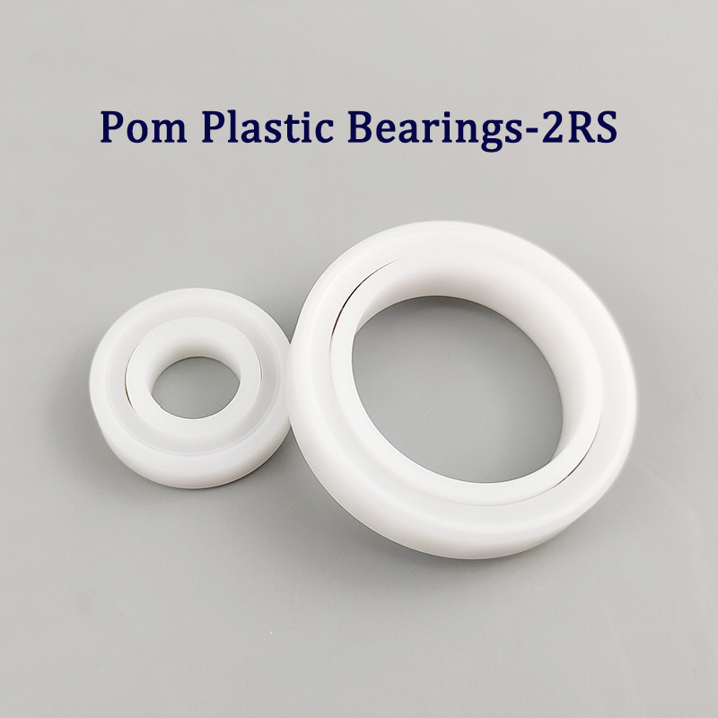 Pom Plastic Bearing 2RS Deep Groove Ball Bearings Roller Bearings I.D:8mm-40mm