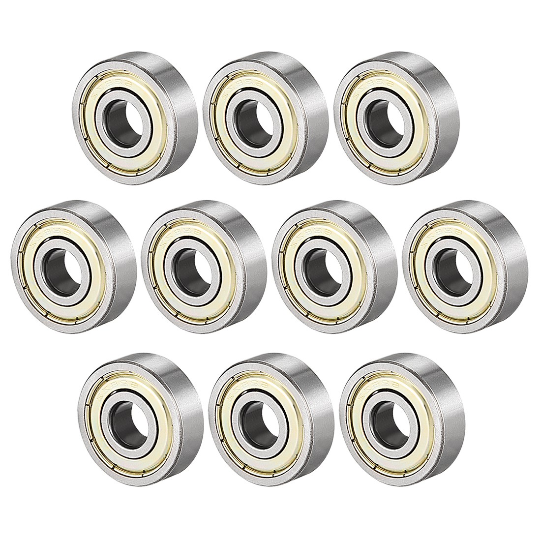 10pcs Deep Groove Ball Bearing 628ZZ Double Shield 8x24x8mm Carbon Steel Bearing