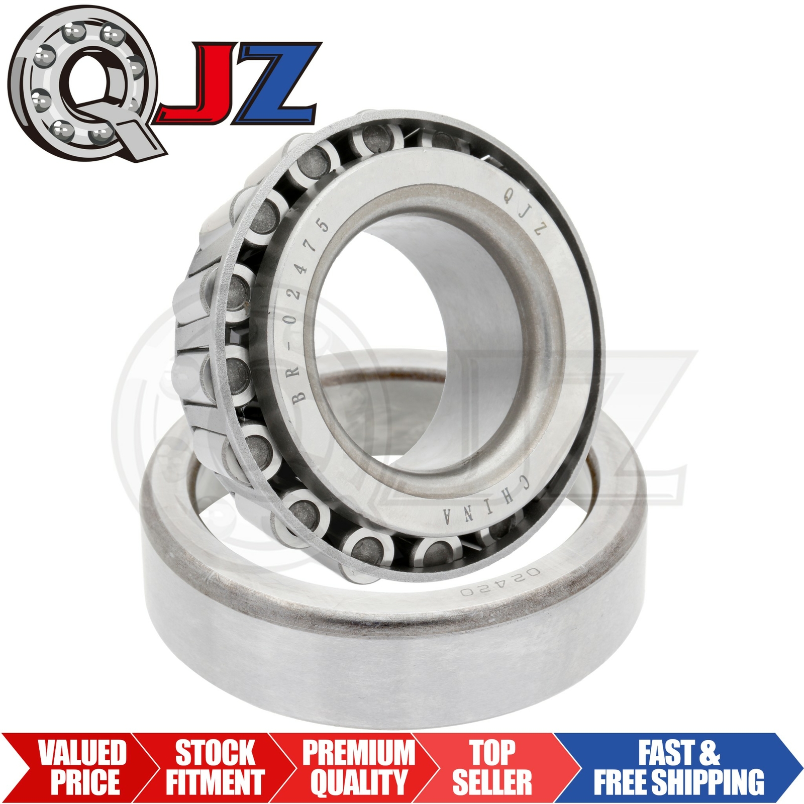 [Qty.1] 02475-02420 Tapered Roller Bearing Set [1.25″ID x 2.6875″OD x 0.875″W]