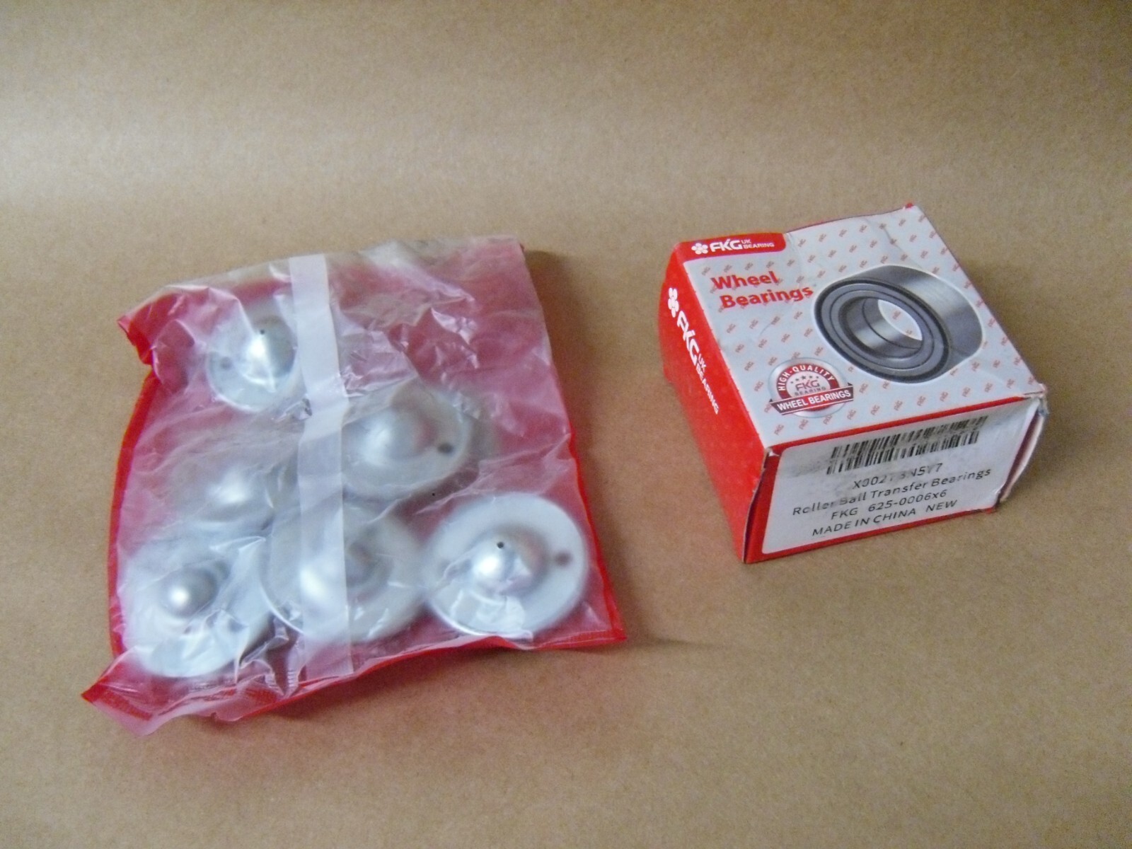SET OF 6 ROLLER BALL TRANSFER BEARING 625-0006X6