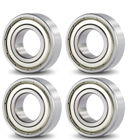 4-Pack , 6302-2ZZ EQM PREMIUM BALL BEARINGS ABEC3 15X42X13mm