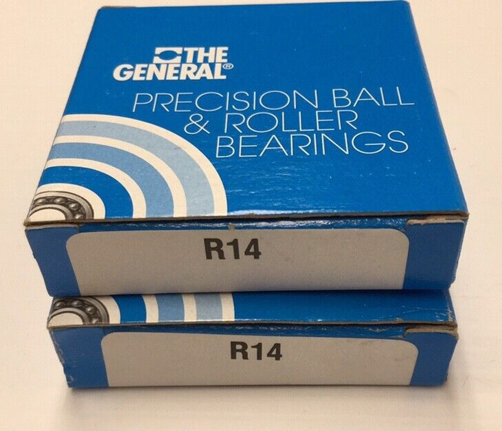 GBC R14 Ball Bearing 0.875″ ID 1.875″ OD 0.375″ W General Bearing (Pack Of 2)