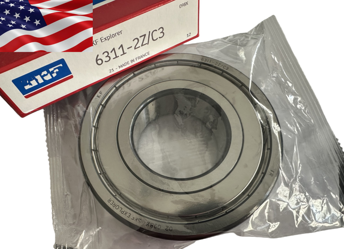 For 6311 ZZ C3 DEEP GROOVE BALL BEARING, METAL SHIELDED 55x120x29 mm NEW