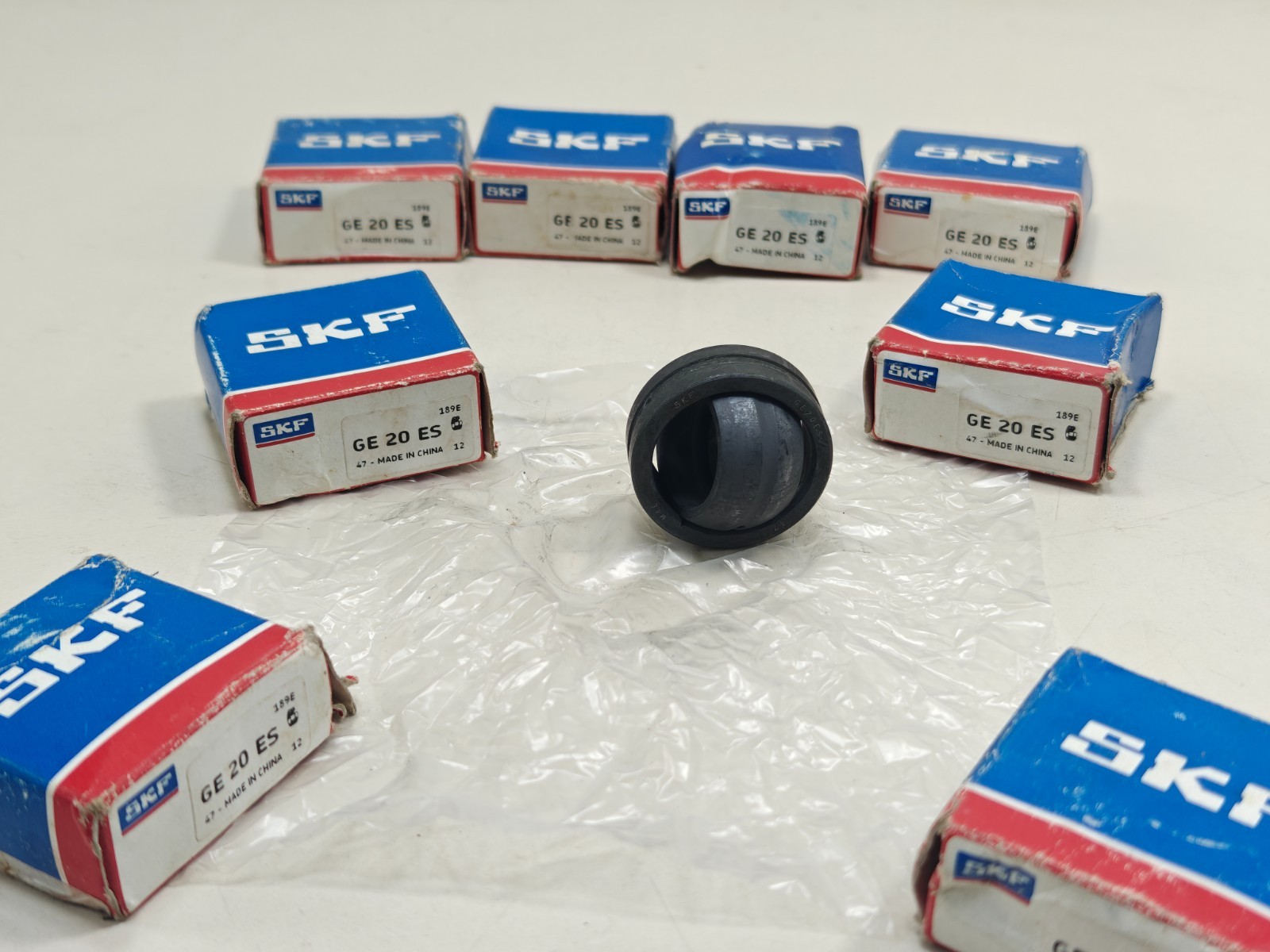 (Qty.8) GE20 ES SKF Radial Spherical PLain Bearing GE20ES 20x35x12mm Pack Of 8