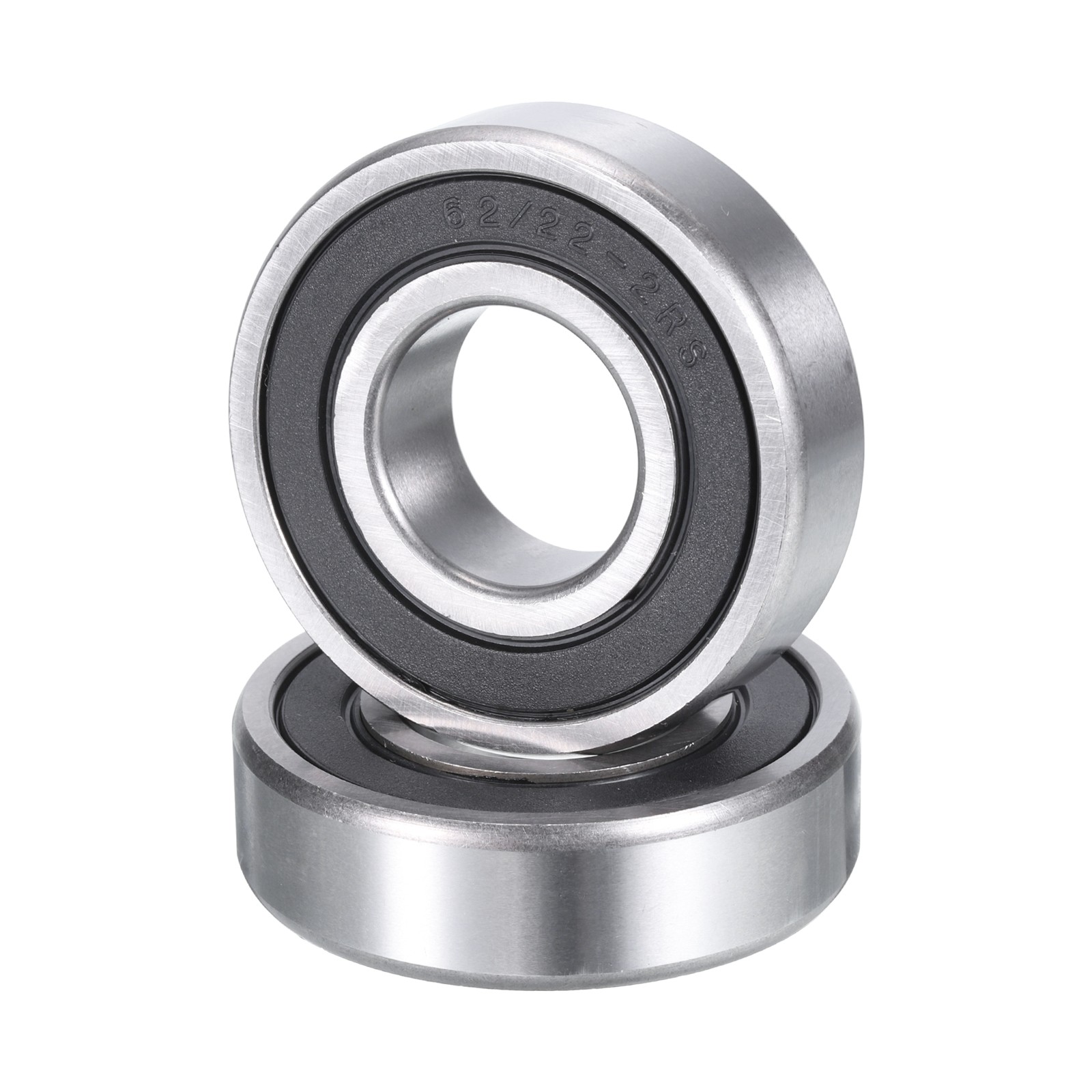 Deep Groove Ball Bearings 62/22-2RS,22x50x14 Rubber Seal Bearings 2 PCS