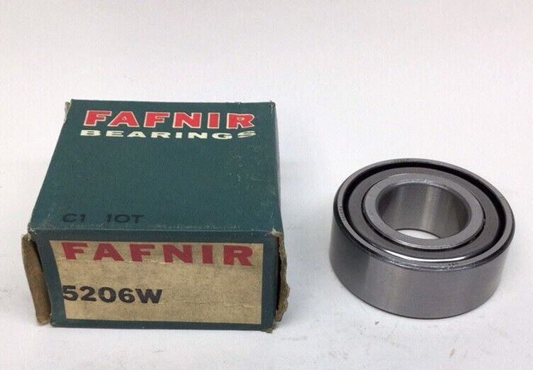 Fafnir 5206W Angular Contact Ball Bearing Double Row 30mm ID X 62mm OD X 0.9375W
