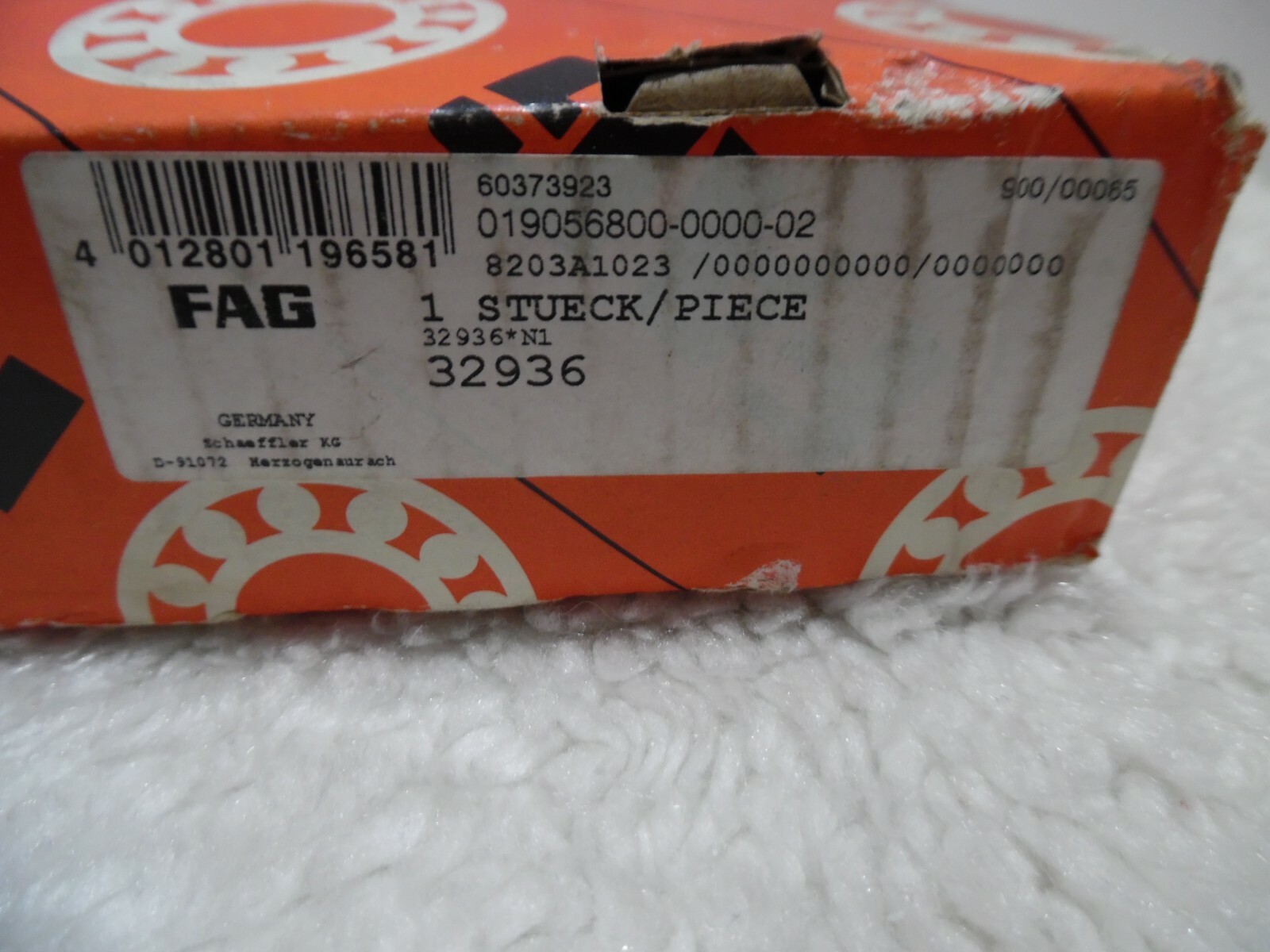 Sealed Box FAG 32936 Taper Roller Bearing 180 x 250 x 45mm New