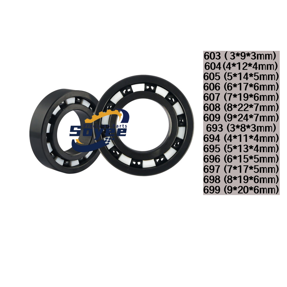 New 603 604 605 606 607 608 Silicon Nitride Cage Ceramic Bearings Ball Bearings