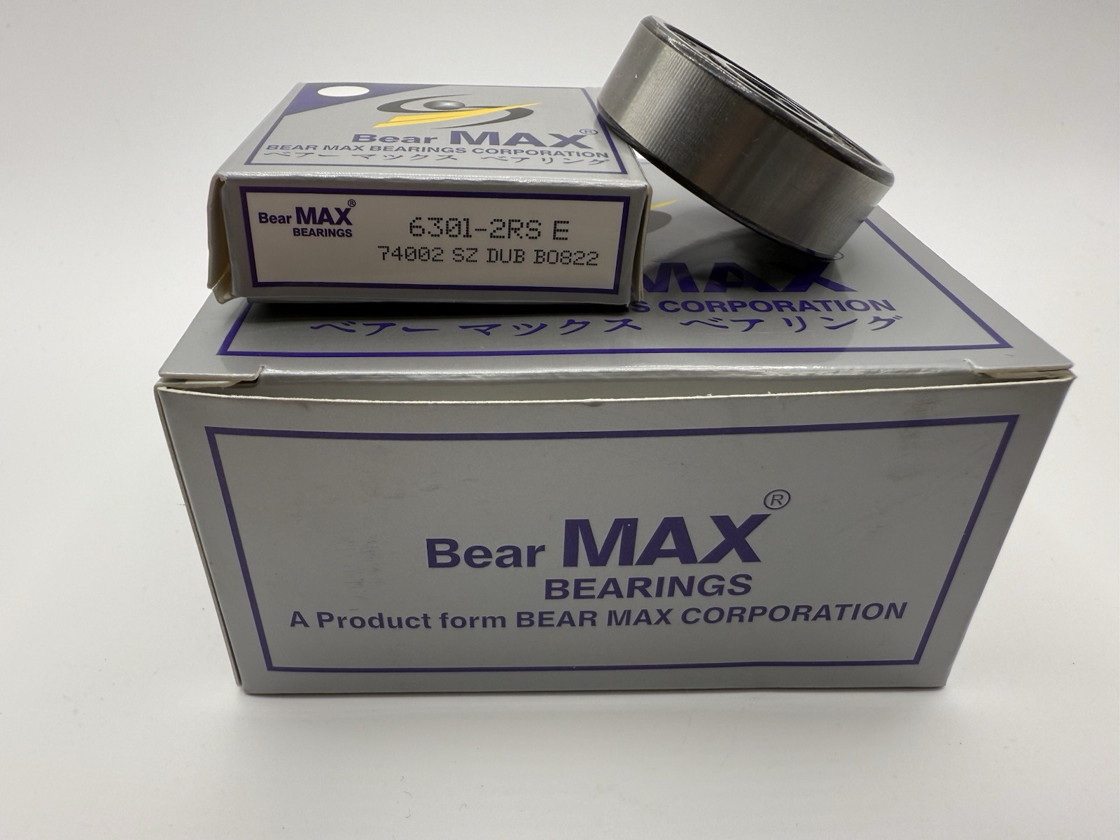 30 pcs BearMAX 6301-2RS EMQ 12x37x12mm Dbl Rubber Seal DG Ball Bearings 63012RS