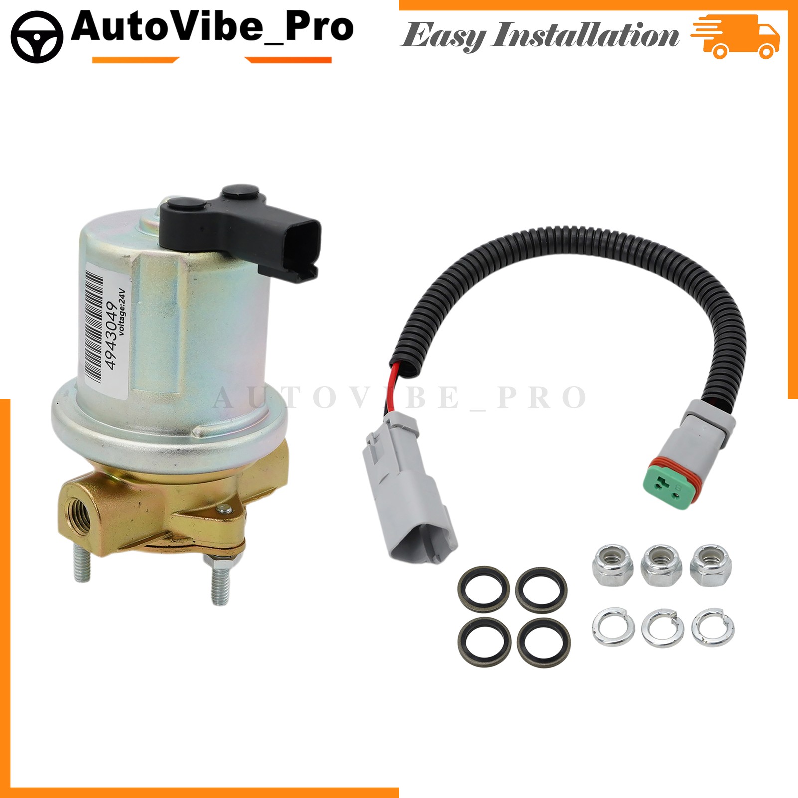 US 24V Fuel Transfer Pump Fuel lift Pump For QSB5.9 4935731 4932708 4943049 NEW