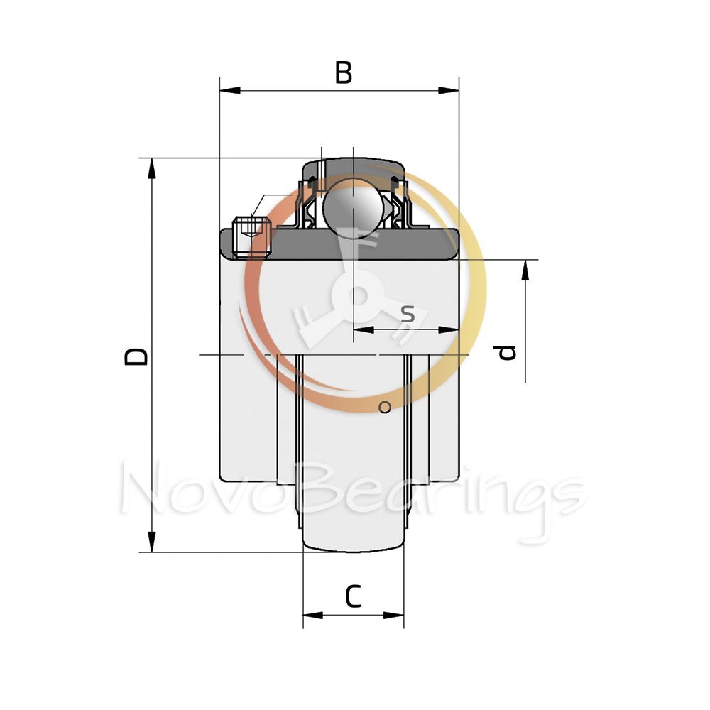 UCP212-39 Plummer block housing unit for 61,913 mm shaft (138×241 mm) by SNR