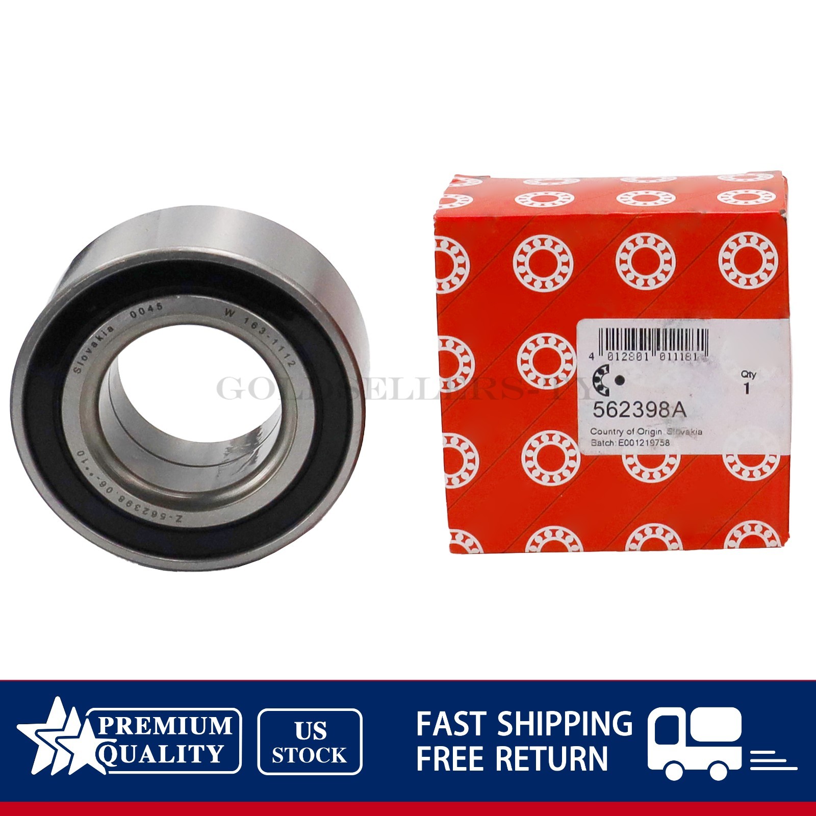 For FAG 562398A Wheel Bearing Fits For Renault Logan F-113175 DAC3772 37x72x37mm