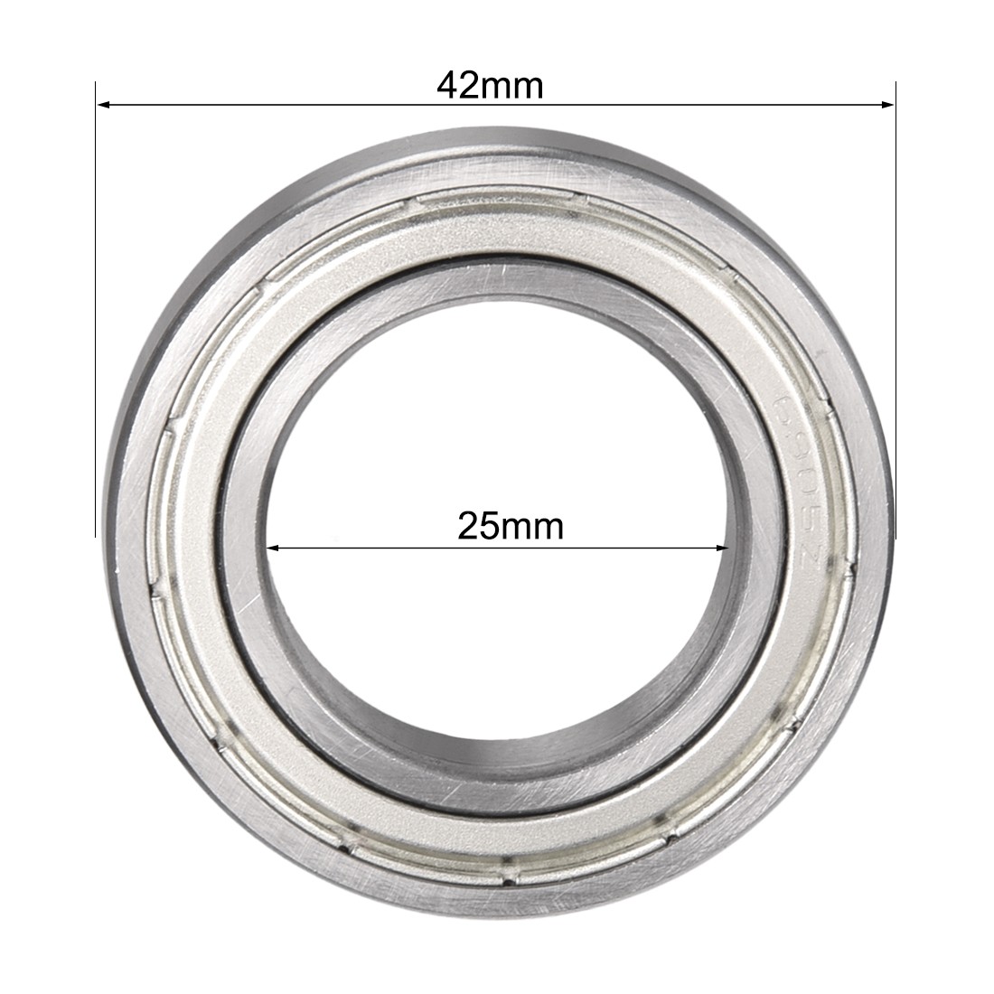 Deep Groove Ball Bearing 6905ZZ Double Shield Chromium Steel Bearings