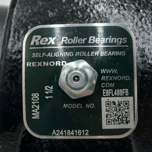 Rexnord MA2108 Self-Aligning Pillow Block Roller Bearing 1 1/2″ 00573541 Black