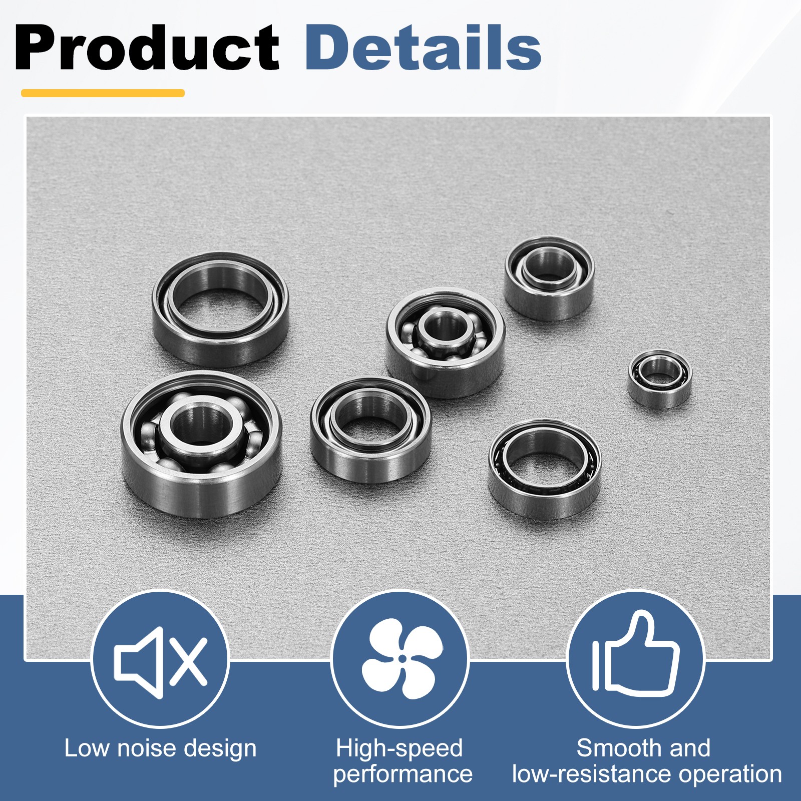 SMR137 Hybrid Ceramic Ball Bearing, ABEC3 4mm Stainless Steel Bearing