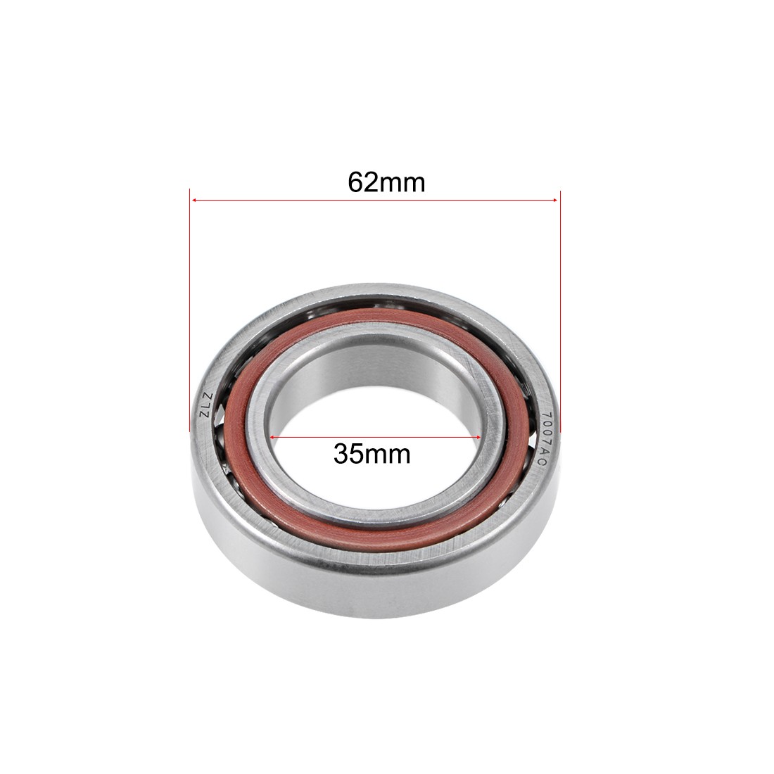 7007AC Angular Contact Ball Bearing 35x62x14mm Single Row Open Type 2pcs