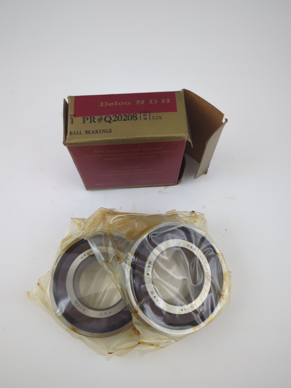 NDH PR Q20208DTL7A Matched Pair Super Precision Angular Contact Bearing 40x80x18