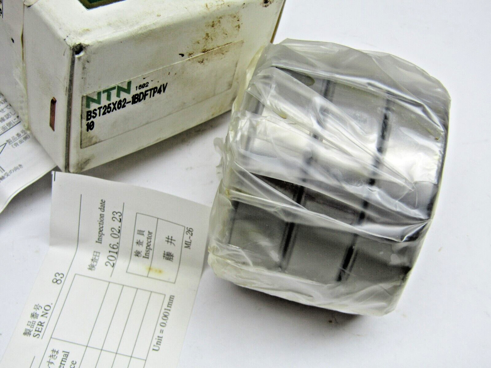 NTN BST25X62 1BDFTP4 Precision 3 Bearing Matched Set 25mm X 62mm X 15mm ea