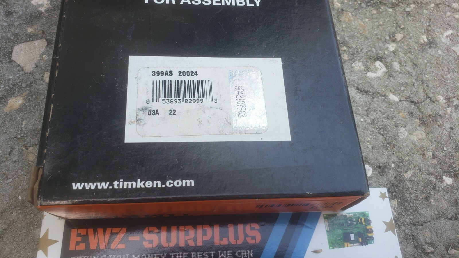TIMKEN 399AS TAPERED ROLLER BEARING SINGLE CORE IN FACTORY BOX