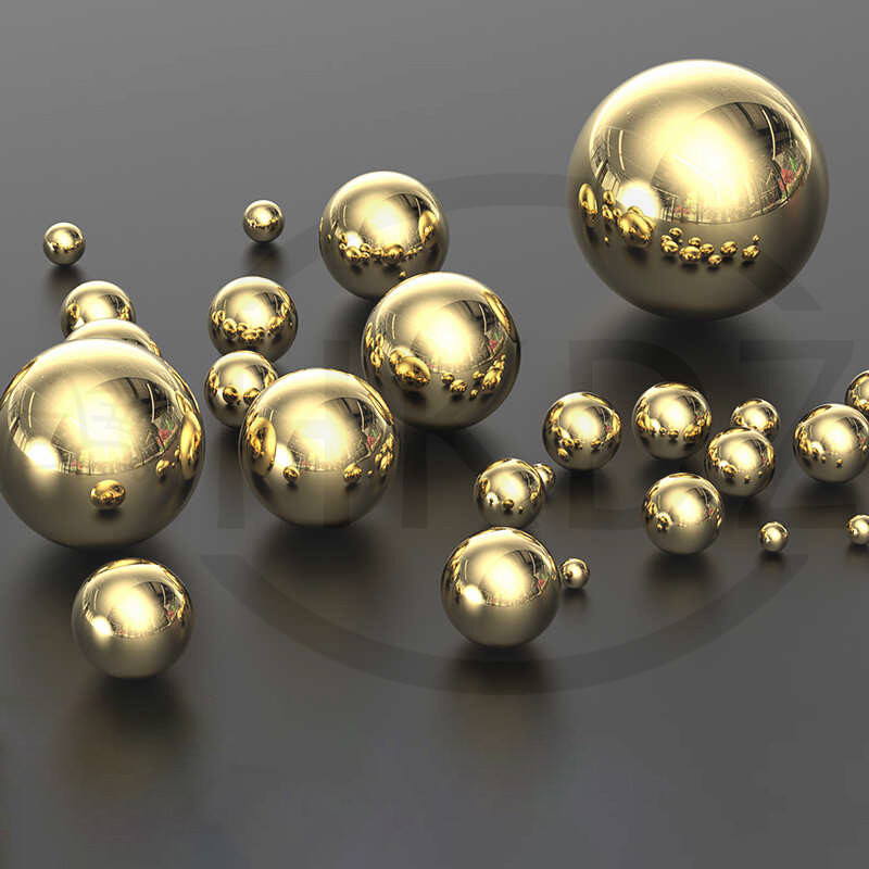 Ø0.9mm -70mm Precision Brass Ball Bearing Solid Beads Industrial Coppers Ball