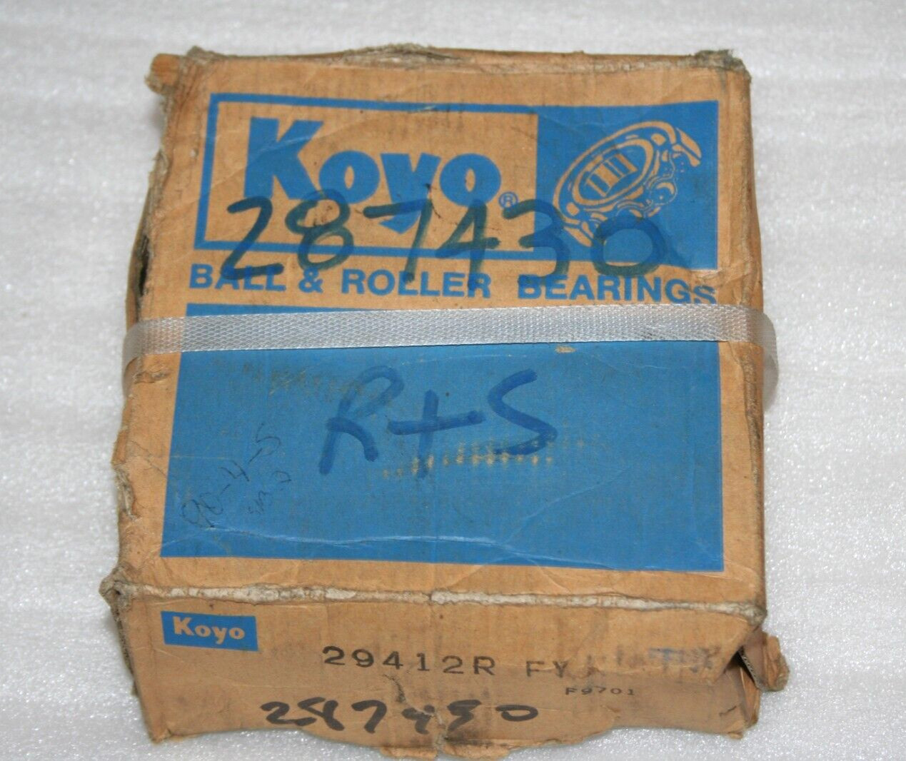 KOYO 29412 R FY Roller Thrust Bearing, 2.3622″ Bore, 5.1181″ OD * NEW UNOPENED *